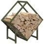 Leñero verde oliva 50x25x50 cm Acero laminado en frío von , Brennholztaschen und -halter - Ref: Foro24-864278, Preis: 31,46 €...