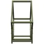 Leñero verde oliva 50x25x50 cm Acero laminado en frío von , Brennholztaschen und -halter - Ref: Foro24-864278, Preis: 31,46 €...