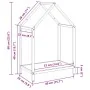 Leñero blanco 40x25x60 cm Acero laminado en frío von , Brennholztaschen und -halter - Ref: Foro24-864292, Preis: 32,59 €, Rab...