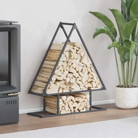Leñero antracita 80x25x90 cm Acero laminado en frío by , Firewood bags and holders - Ref: Foro24-864317, Price: 38,53 €, Disc...