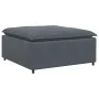 Sofá modular con reposapiés y cojines en terciopelo gris oscuro by , Sofas - Ref: Foro24-3321310, Price: 744,09 €, Discount: %