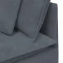 Sofá modular con reposapiés y cojines en terciopelo gris oscuro by , Sofas - Ref: Foro24-3321310, Price: 744,09 €, Discount: %