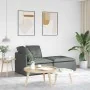 Sofá modular con reposapiés y cojines de tela gris oscuro by , Unidades para sofás seccionales - Ref: Foro24-3321208, Price: ...
