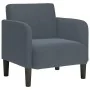 Sillón con reposabrazos Terciopelo Gris Oscuro 54 cm by , Armchairs - Ref: Foro24-4100579, Price: 111,60 €, Discount: %