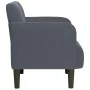 Sillón con reposabrazos Terciopelo Gris Oscuro 54 cm by , Armchairs - Ref: Foro24-4100579, Price: 111,60 €, Discount: %