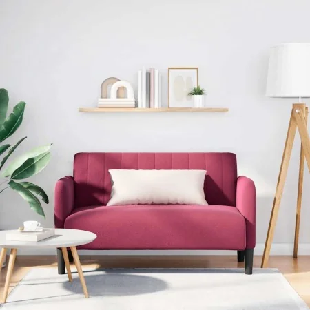 Sofá Loveseat rojo vino 109 cm terciopelo de , Sofás - Ref: Foro24-4100591, Precio: 166,98 €, Descuento: %
