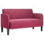 Sofá Loveseat rojo vino 109 cm terciopelo de , Sofás - Ref: Foro24-4100591, Precio: 166,98 €, Descuento: %