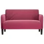 Sofá Loveseat rojo vino 109 cm terciopelo de , Sofás - Ref: Foro24-4100591, Precio: 166,98 €, Descuento: %