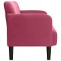 Sofá Loveseat rojo vino 109 cm terciopelo de , Sofás - Ref: Foro24-4100591, Precio: 166,98 €, Descuento: %