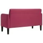 Sofá Loveseat rojo vino 109 cm terciopelo de , Sofás - Ref: Foro24-4100591, Precio: 166,98 €, Descuento: %