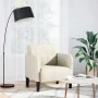 Sillón con reposabrazos en terciopelo color crema 54 cm von , Sessel - Ref: Foro24-4100585, Preis: 111,68 €, Rabatt: %