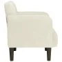 Sillón con reposabrazos en terciopelo color crema 54 cm von , Sessel - Ref: Foro24-4100585, Preis: 111,68 €, Rabatt: %