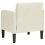 Sillón con reposabrazos en terciopelo color crema 54 cm von , Sessel - Ref: Foro24-4100585, Preis: 111,68 €, Rabatt: %