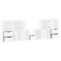 Muebles de TV 5 uds. con almacenaje "ODDA" blanco madera pino von , TV-Möbel - Ref: Foro24-3365383, Preis: 290,47 €, Rabatt: %