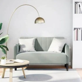 Sofá Loveseat gris claro 109 cm terciopelo von , Sofas - Ref: Foro24-4100587, Preis: 155,98 €, Rabatt: %