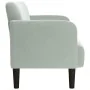 Sofá Loveseat gris claro 109 cm terciopelo by , Sofas - Ref: Foro24-4100587, Price: 155,98 €, Discount: %