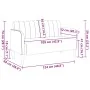 Sofá Loveseat terciopelo amarillo 109 cm by , Sofas - Ref: Foro24-4100593, Price: 164,02 €, Discount: %