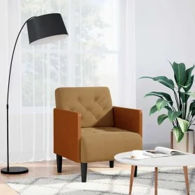 Sillón con reposabrazos de terciopelo marrón 55 cm by , Armchairs - Ref: Foro24-4100598, Price: 145,31 €, Discount: %