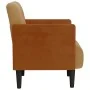 Sillón con reposabrazos de terciopelo marrón 55 cm von , Sessel - Ref: Foro24-4100598, Preis: 145,31 €, Rabatt: %