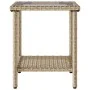 Sofá de jardín en forma de L con mesa y cojines ratán PE beige by , Outdoor sofas - Ref: Foro24-4103876, Price: 283,53 €, Dis...