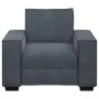 Sillón de terciopelo gris oscuro 60 cm de , Sofás - Ref: Foro24-4105001, Precio: 159,74 €, Descuento: %