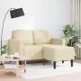 Sofá de 2 plazas con chaise longue en forma L tela crema 125 cm von , Sofas - Ref: Foro24-4107065, Preis: 217,33 €, Rabatt: %