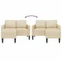 Sofá de 2 plazas con chaise longue en forma L tela crema 125 cm von , Sofas - Ref: Foro24-4107065, Preis: 217,33 €, Rabatt: %
