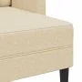 Sofá de 2 plazas con chaise longue en forma L tela crema 125 cm von , Sofas - Ref: Foro24-4107065, Preis: 217,33 €, Rabatt: %