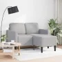 Sofá de 2 plazas con chaise longue en forma L gris nube 125 cm by , Sofas - Ref: Foro24-4107067, Price: 231,05 €, Discount: %