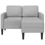 Sofá de 2 plazas con chaise longue en forma L gris nube 125 cm by , Sofas - Ref: Foro24-4107067, Price: 231,05 €, Discount: %