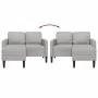 Sofá de 2 plazas con chaise longue en forma L gris nube 125 cm by , Sofas - Ref: Foro24-4107067, Price: 231,05 €, Discount: %