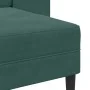 Sofá de 2 plazas con chaise longue forma L verde oscuro 125 cm by , Sofas - Ref: Foro24-4107071, Price: 281,89 €, Discount: %