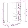 Aparador de madera de roble negro 69,5x34x90 cm de , Aparadores - Ref: Foro24-862093, Precio: 86,74 €, Descuento: %