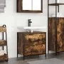 Mueble de baño con lavabo y cajones roble ahumado 60x34,5x60 cm von , Badezimmerwaschtische - Ref: Foro24-861884, Preis: 65,3...