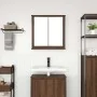 Mueble de baño de pared con espejo roble marrón 60x21x60 cm von , Badezimmerwaschtische - Ref: Foro24-861901, Preis: 67,45 €,...