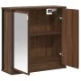 Mueble de baño de pared con espejo roble marrón 60x21x60 cm von , Badezimmerwaschtische - Ref: Foro24-861901, Preis: 67,45 €,...
