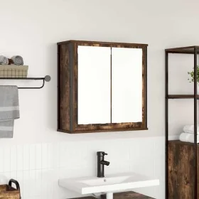 Mueble de baño de pared con espejo roble ahumado 60x21x60 cm by , bathroom vanities - Ref: Foro24-861899, Price: 65,64 €, Dis...