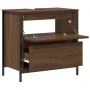 Mueble de baño con lavabo y cajones roble marrón 60x34,5x60 cm von , Badezimmerwaschtische - Ref: Foro24-861886, Preis: 67,13...