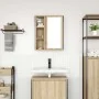 Mueble de baño de pared con espejo roble Sonoma 50x21x60 cm de , Tocadores de baño - Ref: Foro24-861903, Precio: 61,94 €, Des...