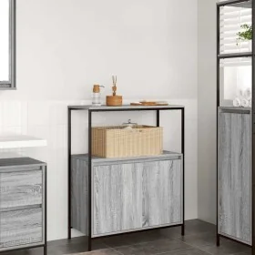 Mueble de baño con estantes gris Sonoma 76,5x35x95 cm von , Badezimmerwaschtische - Ref: Foro24-861920, Preis: 78,01 €, Rabat...