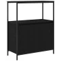 Mueble de baño con estantes roble negro 76,5x35x95 cm de , Tocadores de baño - Ref: Foro24-861917, Precio: 80,11 €, Descuento: %