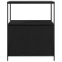 Mueble de baño con estantes roble negro 76,5x35x95 cm de , Tocadores de baño - Ref: Foro24-861917, Precio: 80,11 €, Descuento: %