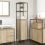 Mueble de baño con estantes roble Sonoma 36x35x165 cm von , Badezimmerwaschtische - Ref: Foro24-861908, Preis: 71,73 €, Rabat...