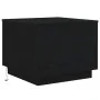 Mesa de centro con luces LED roble negro 50x50x40 cm de , Mesas de centro - Ref: Foro24-862259, Precio: 69,93 €, Descuento: %