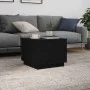 Mesa de centro con luces LED roble negro 50x50x40 cm de , Mesas de centro - Ref: Foro24-862259, Precio: 69,93 €, Descuento: %