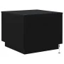 Mesa de centro con luces LED roble negro 50x50x40 cm de , Mesas de centro - Ref: Foro24-862259, Precio: 69,93 €, Descuento: %