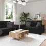 Juego de sofás con cojines 2 piezas terciopelo negro by , Sofas - Ref: Foro24-3324705, Price: 479,52 €, Discount: %