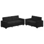 Juego de sofás con cojines 2 piezas terciopelo negro by , Sofas - Ref: Foro24-3324705, Price: 479,52 €, Discount: %