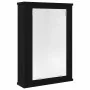 Armario con espejo para baño de madera roble negro 42x12x60 cm de , Tocadores de baño - Ref: Foro24-862231, Precio: 50,66 €, ...