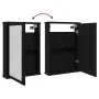 Armario con espejo para baño de madera roble negro 42x12x60 cm de , Tocadores de baño - Ref: Foro24-862231, Precio: 50,66 €, ...